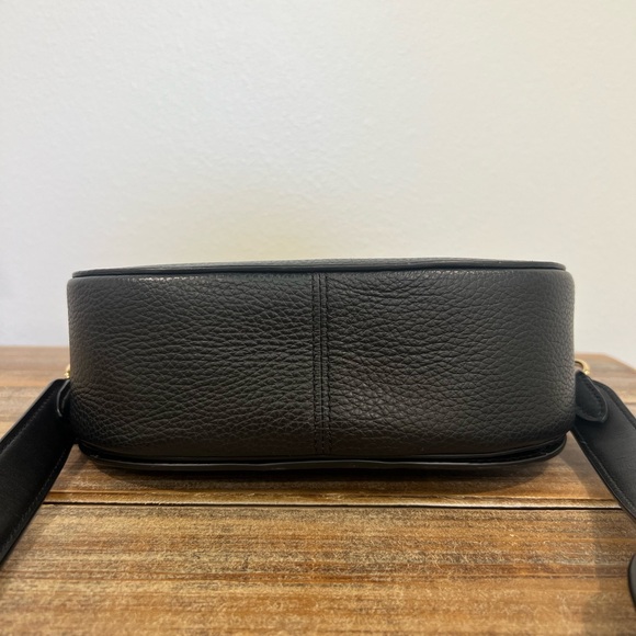 Coach Georgie Saddle Bag Black Crossbody - Picture 9 of 12